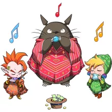 totebag Totoro « Ocarina Orchestra » – Parodie Zelda
