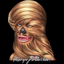 Pull Chewbacca « Parce qu'il le vaut bien... ! » – Parodie Star Wars