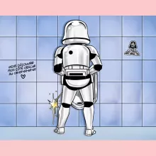 Body bebè (bimba) Stromtrooper – Parodia dei Star Wars