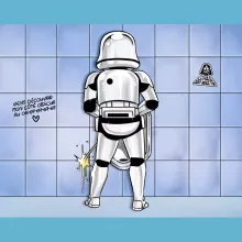 Body bebè Stromtrooper – Parodia dei Star Wars