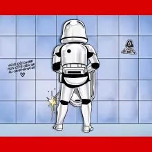 Stromtrooper Kappe – Parodie auf Star Wars