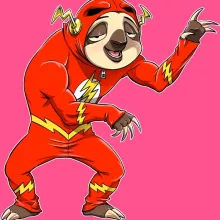 Camisola de alças crianças raparigas – Flash de parodia