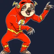 Camisola com capuz – Flash de parodia