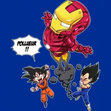 Mug Iron Man « Pollueur ! » – Parodie Dragon Ball Z