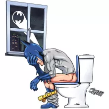 T-shirts kinderen meisjes – Batman parodie