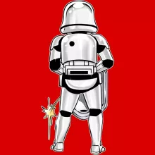 Imperial Stormtrooper Kappe – Parodie auf Star Wars