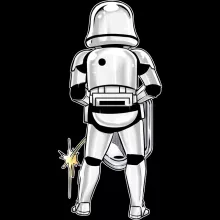 Imperial Stormtrooper Damen T-shirt – Parodie auf Star Wars
