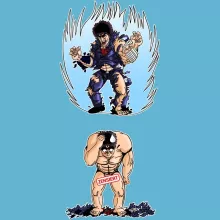 Kenshiro Baby Strampler – Parodie auf Fist of the North Star