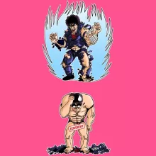 Kenshiro Mädchen Kinder Tank top – Parodie auf Fist of the North Star