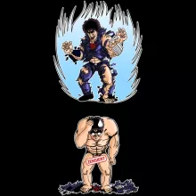 Kenshiro Baby T-shirt – Parodie auf Fist of the North Star