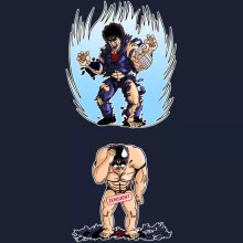 Kenshiro Kapuzenpullover – Parodie auf Fist of the North Star