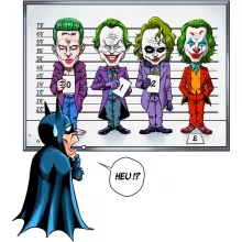 T-shirt Femme « Quand on sait pas, on dit... JOKER ! » – Parodie Batman