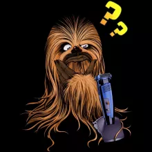 Chewbacca Handyhülle – Parodie auf Star Wars