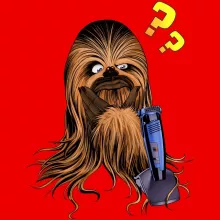 Chewbacca Baby T-shirt – Parodie auf Star Wars