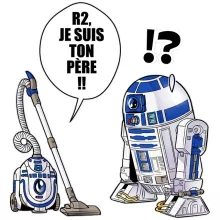 totebag R2-D2 « R2, je suis ton père (SD) » – Parodie Star Wars