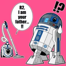 R2-D2 Mädchen Kinder Tank top – Parodie auf Star Wars