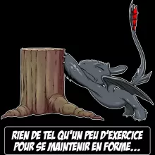 Débardeurs Enfants Krokmou « Rien de tel qu'un peu d'exercice pour se maintenir en forme... » – Parodie Dragons