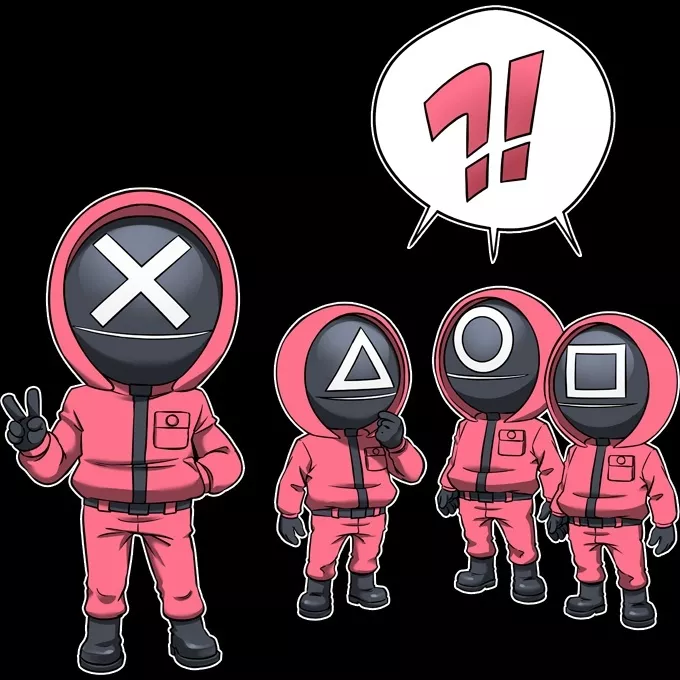 Caps Parody of Squid Game Squid Gamer - Squid Game Pink Soldiers