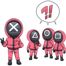 Body bébé Squid Game Pink Soldiers – Parodie Squid Game