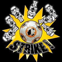 Body bebé de manga larga BB-8 “BB-8 y de los Stomtroopers” – Parodia de Star Wars