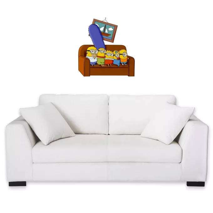 Stickers Déco Parodie Les Minions The Simnions - Homer Simpson