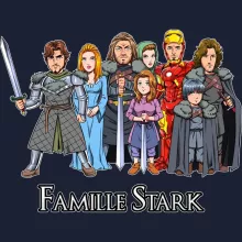Sweat-Shirt à capuche Eddard « The Stark Family (Avec Robert Downey Jr dans le rôle de Tony) » – Parodie Game of Thrones