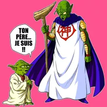 Débardeur Enfant Fille Yoda « Ton père... Je suis !! » – Parodie Star Wars