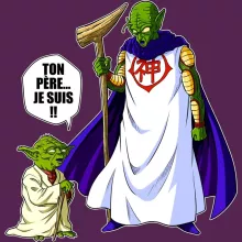 T-shirt Femme Yoda « Ton père... Je suis !! » – Parodie Star Wars