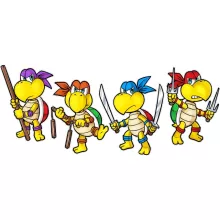 totebag Mario Vs Donatello “Mario Vs Donatello,Raphael, Leonardo e Michelangelo” – Super Mario de parodia