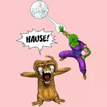 Piccolo Baby Strampler (Mädchen) “NACH HAUSE!!! (deutsche Fassung)” – Parodie auf Dragon Ball