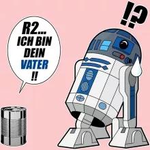 R2-D2 Baby Strampler (Mädchen) – Parodie auf Star Wars