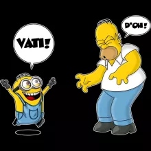 Kappe “Die Minions und Die Simpsons” – Parodie auf Minions