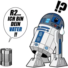 R2-D2 Kinder Kappe – Parodie auf Star Wars
