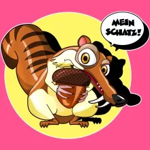 Scrat Mädchen Kinder Tank top – Parodie auf Ice Age