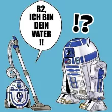 R2-D2 Baby Strampler “Ich Bin Dein Vater” – Parodie auf Star Wars