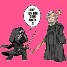 Kylo Ren Mädchen Kinder Tank top “Kylo Ren und Luke Skywalker” – Parodie auf Star Wars