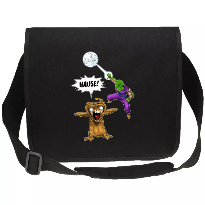 Canvas Messengertaschen Parodie auf Dragon Ball NACH HAUSE!!! (deutsche Fassung) - Piccolo, E.T.