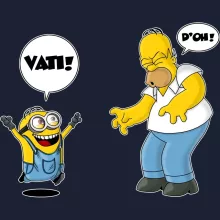Kapuzenpullover “Die Minions und Die Simpsons” – Parodie auf Minions