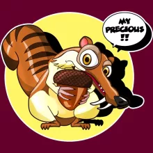Cappello Scrat “Scrat e Gollum” – Parodia dei L'era glaciale