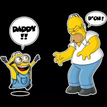 Homer Simpson Phone Case “Homer Simpson and the Minions” – Minions parody