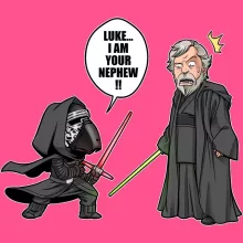 Kylo Ren Girls Kids Tank Top “Kylo Ren And Luke Skywalker” – Star Wars parody