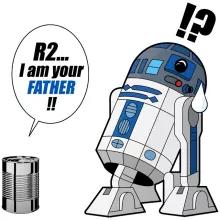 totebag R2-D2 “I am your father” – Parodia de Star Wars