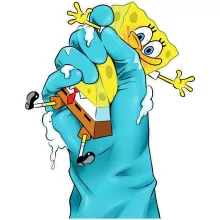 SpongeBob Kinder Kappe – Parodie auf SpongeBob Schwammkopf