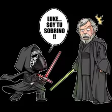 Funda para Smartphone Luke Skywalker “Luke Skywalker y Kylo Ren” – Parodia de Star Wars