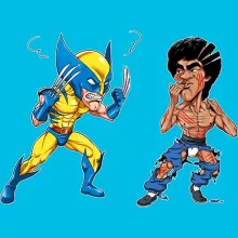 Cap “Wolverine Vs Bruce-Lee” – Wolverine parody