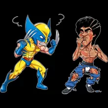 Phone Case “Wolverine Vs Bruce-Lee” – Wolverine parody