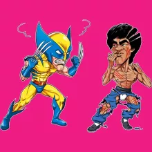 Women's Tank Top “Wolverine Vs Bruce-Lee” – Wolverine parody
