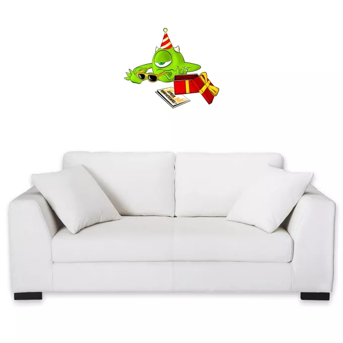 Stickers Déco Parodie Monstres et Compagnie Un cadeau qui fait plaisir.... :) - Bob le meilleur ami de Sully