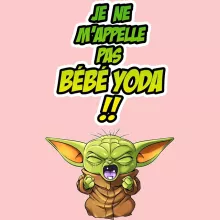 Body bébé (Filles) Grogu « Un cri du coeur et avec force ! » – Parodie Star Wars