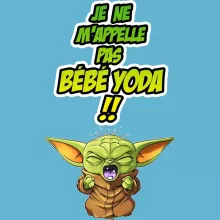 Body bébé Grogu « Un cri du coeur et avec force ! » – Parodie Star Wars